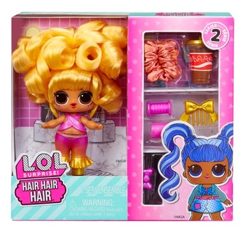 L.O.L. Surprise Hair Hair Hair Dolls zielone kucyki 584445 - outlet