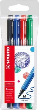 Подводки для подводки STABILO POINTMAXX, 4 цвета в футляре.