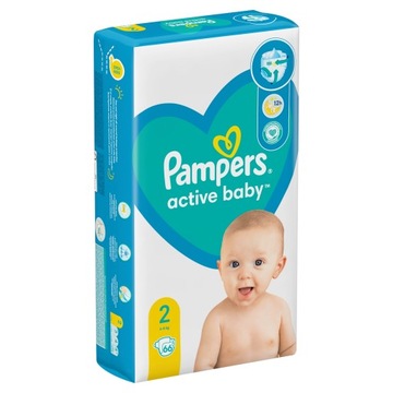 Подгузники Pampers Active Baby размер 2 4-8 кг 66 шт.