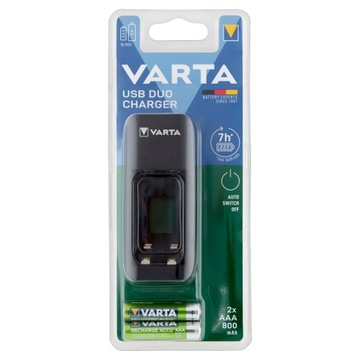 Ładowarka Varta DUO 5785 2 AA, AAA + 2 akumulatory AAA 800 mAh