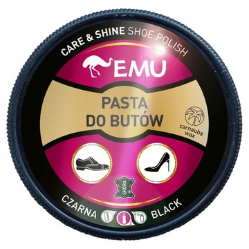 EMU Pasta na topánky - čierna 50ml