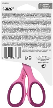 BIC NOŻYCZKI SZKOLNE 13CM KOTEK PIŁKA MIX WZORÓW