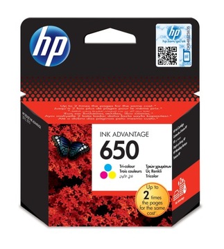 Tusz HP 650 trójkolorowy CZ102AE