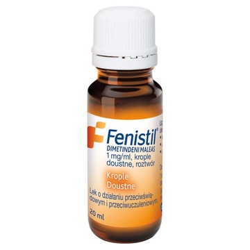 Fenistilkrople doustne 20 ml przeciwświądowy i przeciwuczuleniowy