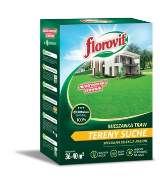 FLOROVIT MIESZANKA TRAW NA TERENY SUCHE 0,9KG KARTON