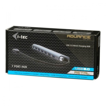 Концентратор 7x USB 3.0 Metal с функцией зарядки Источник питания