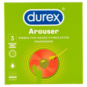 DUREX Prezerwatywy Arouser Prążkowane 3 szt.