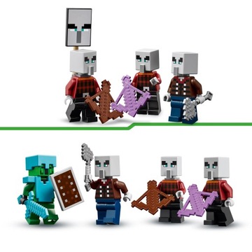 LEGO MINECRAFT BLOCKS 21267 ПУСТЫННЫЙ ПАТРУЛЬ ИГИЛ ДЛЯ ДЕТЕЙ + СУМКА