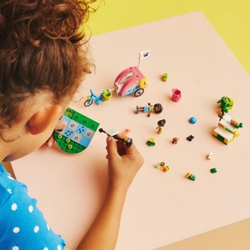 LEGO ПОДАРОК ​​ДЛЯ ДЕТЕЙ 6, 7 ЛЕТ Friends 41738 Велосипед для спасения собак + СУМКА