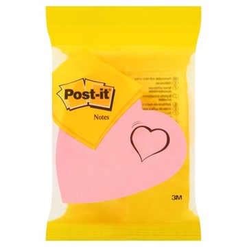 Karteczki samoprzylepne Post-it SERCA MIX 3 KOLORÓW 100 kartek - WYPRZEDAŻ