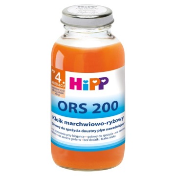 HiPP ORS 200 Каша морква і рис гідратація при діарея 200 мл