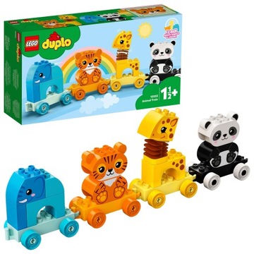 LEGO Duplo 10955 Поезд Животные Поезд Поезд Слон Лев Большие кирпичи 2+