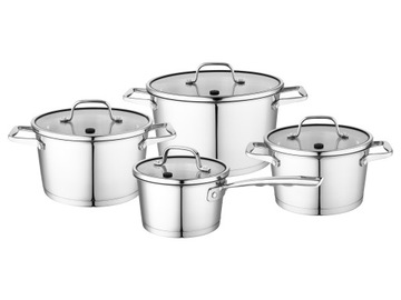 Komplet garnków stalowych Florina Professional 8 el. indukcja gaz