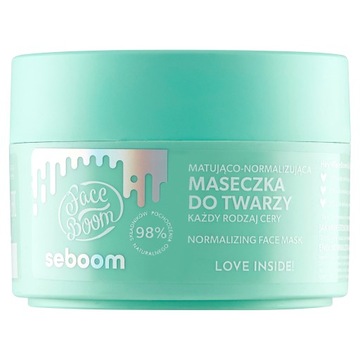 BIELENDA Face Boom Seboom Matująco-normalizująca Maseczka do twarzy