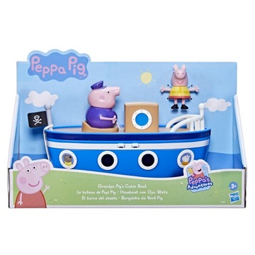 Świnka Peppa Łódka Dziadka Świnki + Figurka Peppy F3631