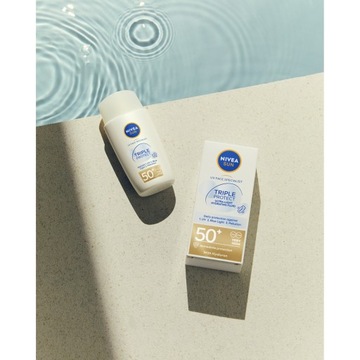 NIVEA SUN TRIPPLE PROTECT УЛЬТРАЛЕГКИЙ ФЛЮИД ДЛЯ ЛИЦА С ФИЛЬТРОМ SPF50+ 40 МЛ