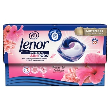 LENOR All-in-1 POD KAPSUŁKI DO PRANIA PEONY & HIBISCUS 22szt