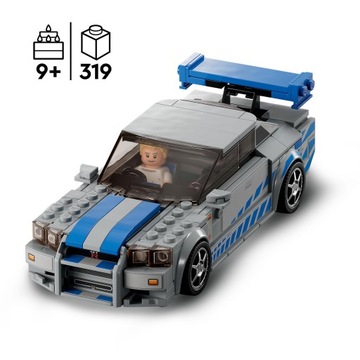 LEGO SPEED CHAMPIONS 76917 Nissan Skyline GTR (R34) из фильма «Слишком быстро, слишком быстро»