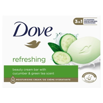 DOVE Cucumber & Green Tea Mydło w kostce odświeżające 3w1 90 g