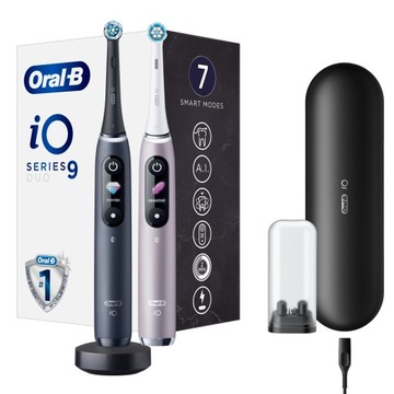 Szczoteczki elektryczne Oral-B iO Series 9 Duo Black Onyx Rose Quartz