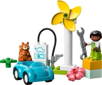 LEGO DUPLO Ветряная турбина и электромобиль 10985 16 эл.