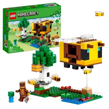 LEGO MINECRAFT Bee UL Медвежонок Зомби 254 кубика 8+