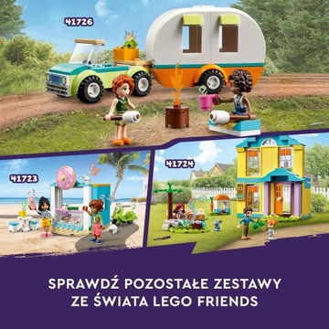 LEGO Friends 41726 Кемпинговый автомобиль с прицепом для отпуска 4+
