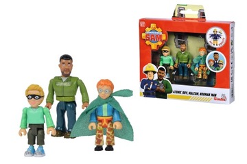 НАБОР ФИГУРОК СИМБА ПОЖАРНЫЙ СЭМ МАЛКОЛЬН НОРМАН ATOMIC BOY