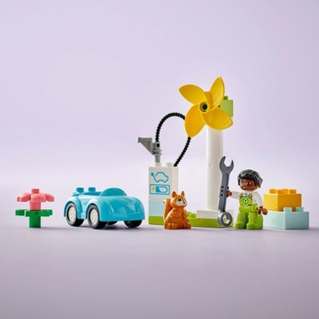LEGO Duplo 10985 Зарядное устройство для ключей электромобиля с ветряной турбиной 2+