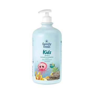 Family Fresh żel pod prysznic 2w1 dzieci 1000ml