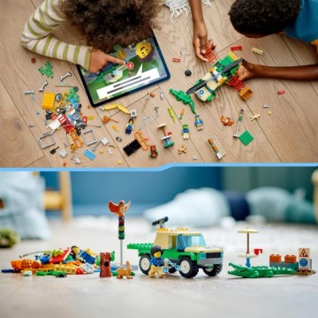 LEGO City 60353 Миссии по спасению животных Кролик Сова Крокодил Плюшевый мишка Джип НОВИНКА!