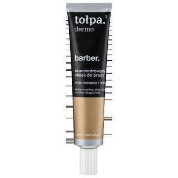Концентрированное разглаживающее и укрепляющее масло для бороды TOŁPA barber 40 мл.