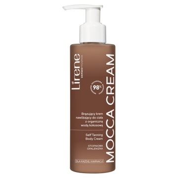 Lirene MOCCA CREAM Brązujący krem nawilżający z organiczną wodą kokosową