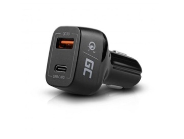 АВТОМОБИЛЬНОЕ ЗАРЯДНОЕ УСТРОЙСТВО Green Cell CAD33 48 Вт 1x USB-C 1x USB-A PD 30 Вт QC3.0