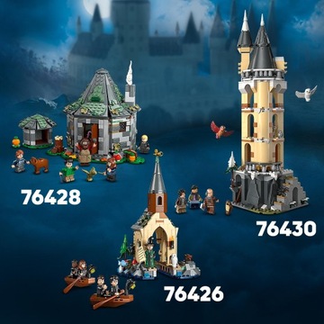 LEGO 76426 HARRY POTTER przystań w Hogwarcie, dom na wodzie, przystań