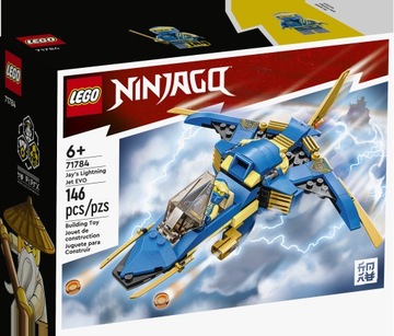 LEGO Ninjago Odrzutowiec ponaddźwiękowy Jay'a EVO Samolot Ninja 71784
