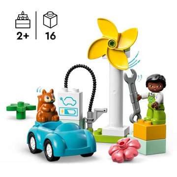 DUPLO 10985 Ветряная турбина и электромобиль