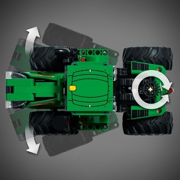 LEGO TECHNIC 42136 Реалистичная модель трактора John Deere 9620R 4WD