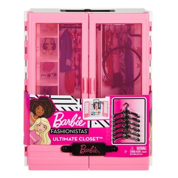 BARBIE MODNA SZAFA NA UBRANKA DLA LALKI