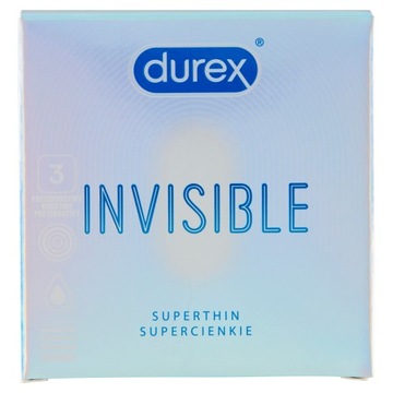 Durex Invisible Prezerwatywy 3 sztuki