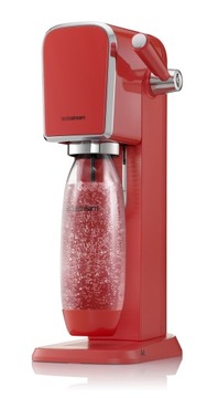 САТУРАТОР Soda Stream Art КРАСНАЯ РЕТРО МАШИНА ДЛЯ КАРБОНИРОВАНИЯ ВОДЫ