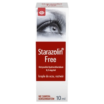 Starazolin Free krople 10ml na czerwone oczy