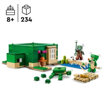 LEGO Minecraft 21254 Черепаховый пляжный домик