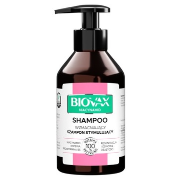Biovax Niacynamid SZAMPON STYMULUJĄCY 200 ml dodatkowa objętość