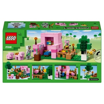 2IN1 подарочный набор Lego Lego Minecraft House Piglek и сумка для ребенка