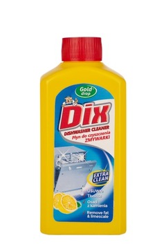 DIX płyn do czyszczenia zmywarki 250ml cytrynowy GOLD DROP