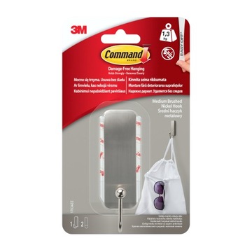HACZYK Z UCHWYTEM METALOWYM INOX 1,3 KG 1 SZTUKA + 2 PASKI MOCUJĄCE