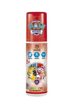 Płyn na Komary Kleszcze dla Dzieci od 12 m-cy 90ml VACO KIDS PSI PATROL