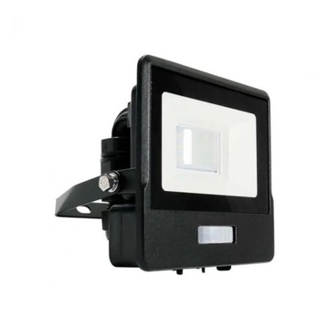 Projektor LED V-TAC 10W SAMSUNG CHIP Czujnik Ruchu Czarny Z MUFĄ VT-118S