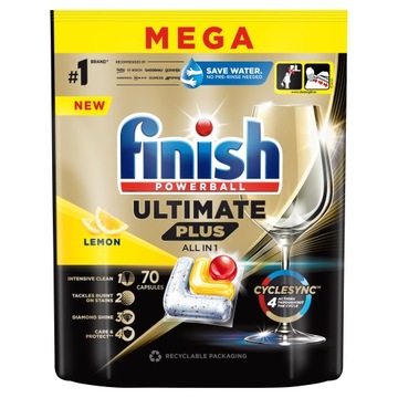 Finish Ultimate Plus Lemon Kapsułki 70 szt MEGA